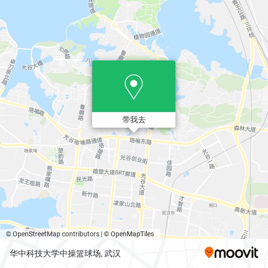 华中科技大学中操篮球场地图