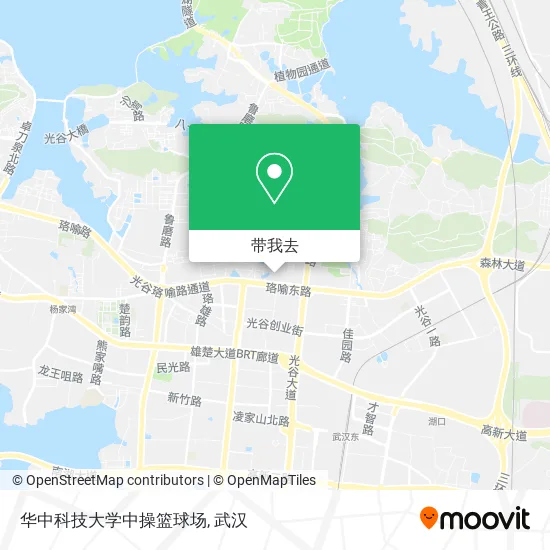 华中科技大学中操篮球场地图