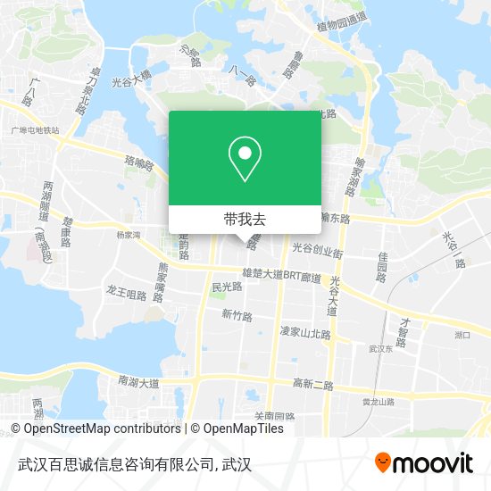 武汉百思诚信息咨询有限公司地图