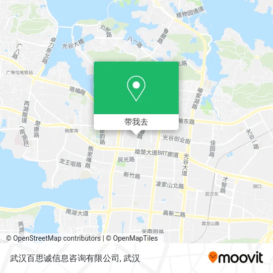 武汉百思诚信息咨询有限公司地图