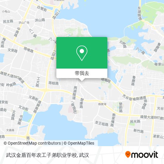 武汉金盾百年农工子弟职业学校地图