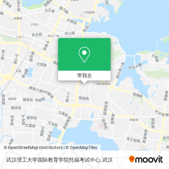 武汉理工大学国际教育学院托福考试中心地图