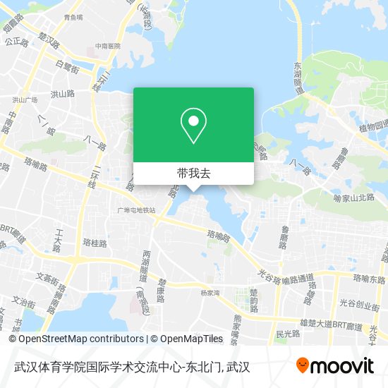 武汉体育学院国际学术交流中心-东北门地图