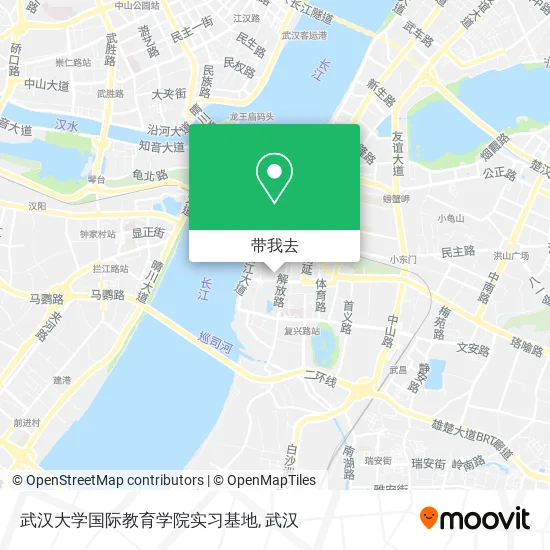 武汉大学国际教育学院实习基地地图