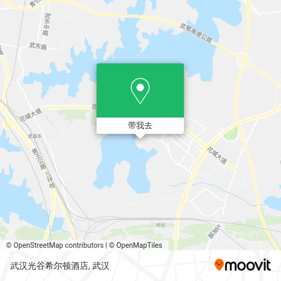 武汉光谷希尔顿酒店地图