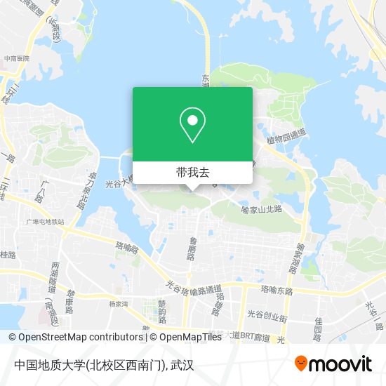 中国地质大学(北校区西南门)地图