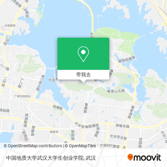 中国地质大学武汉大学生创业学院地图