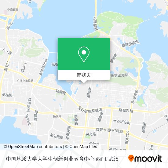 中国地质大学大学生创新创业教育中心-西门地图