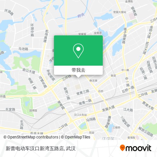 新蕾电动车汉口新湾五路店地图