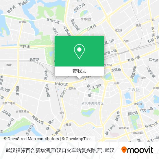 武汉福缘百合新华酒店(汉口火车站复兴路店)地图