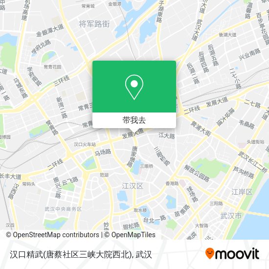 汉口精武(唐蔡社区三峡大院西北)地图