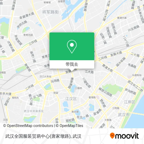 武汉全国服装贸易中心(唐家墩路)地图