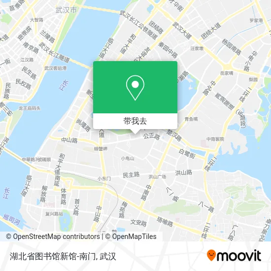 湖北省图书馆新馆-南门地图