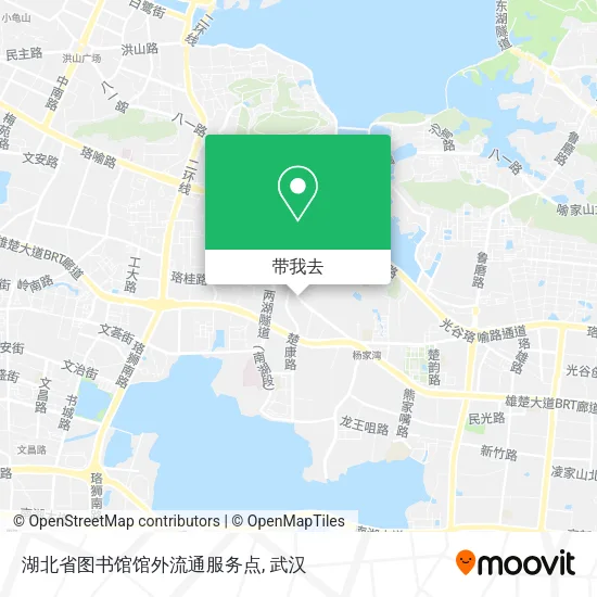 湖北省图书馆馆外流通服务点地图