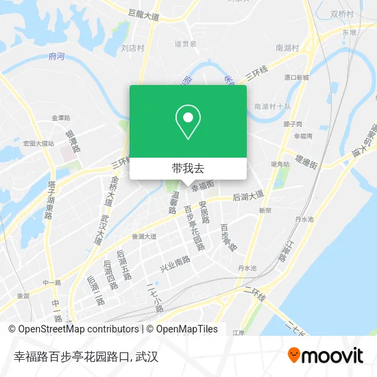 幸福路百步亭花园路口地图