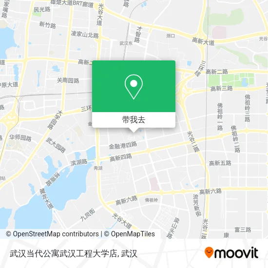 武汉当代公寓武汉工程大学店地图