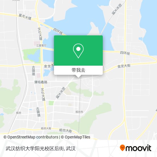 武汉纺织大学阳光校区后街地图