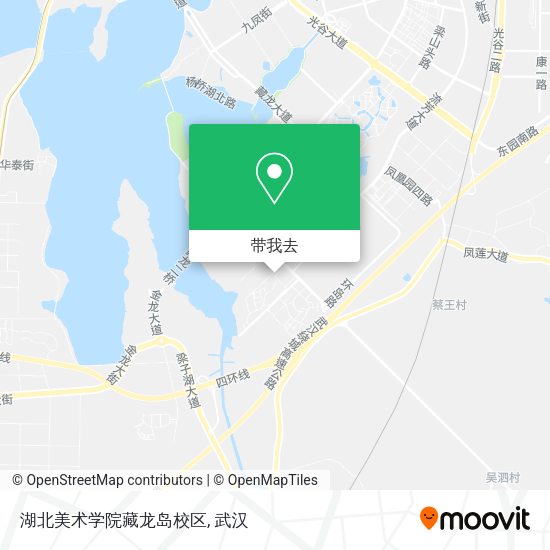 湖北美术学院藏龙岛校区地图