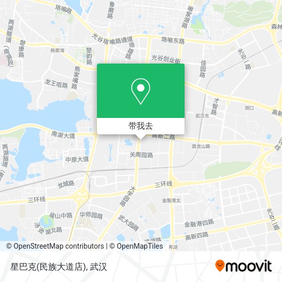 星巴克(民族大道店)地图