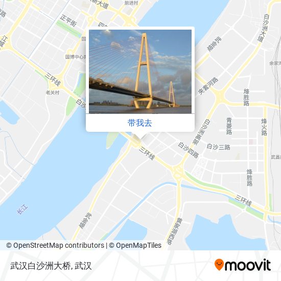 武汉白沙洲大桥地图