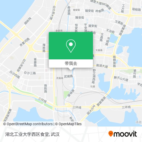 湖北工业大学西区食堂地图