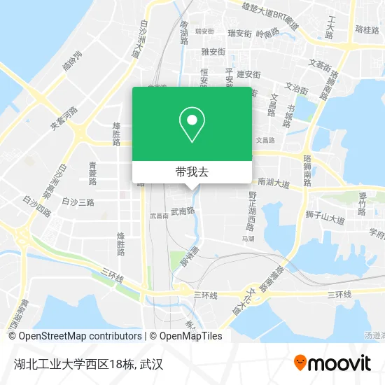 湖北工业大学西区18栋地图