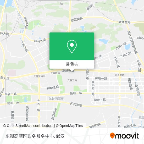 东湖高新区政务服务中心地图