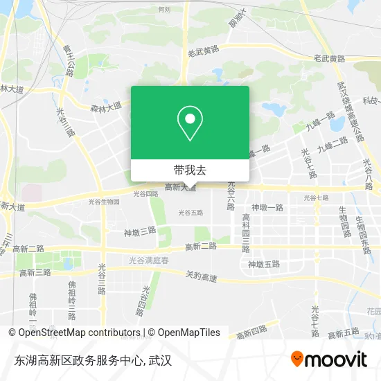 东湖高新区政务服务中心地图