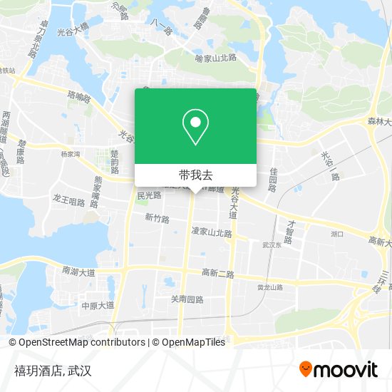 禧玥酒店地图