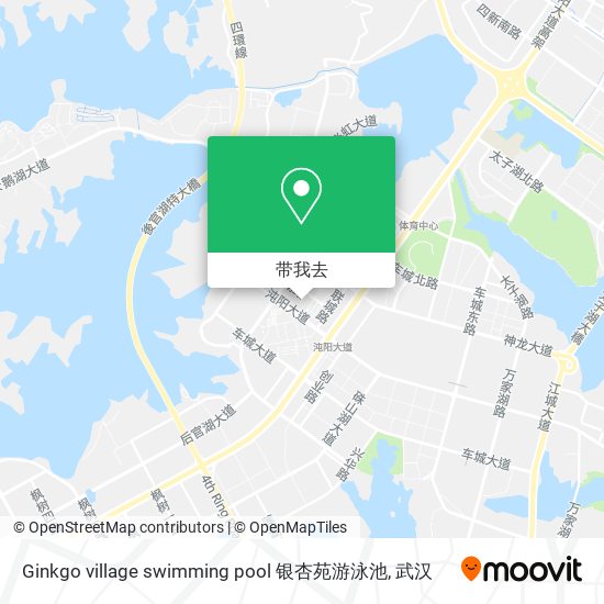 Ginkgo village swimming pool 银杏苑游泳池地图