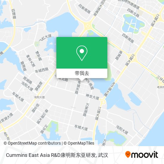 Cummins East Asia R&D康明斯东亚研发地图