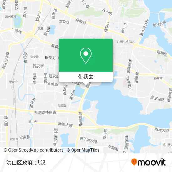 洪山区政府地图