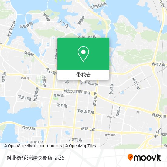 创业街乐活族快餐店地图