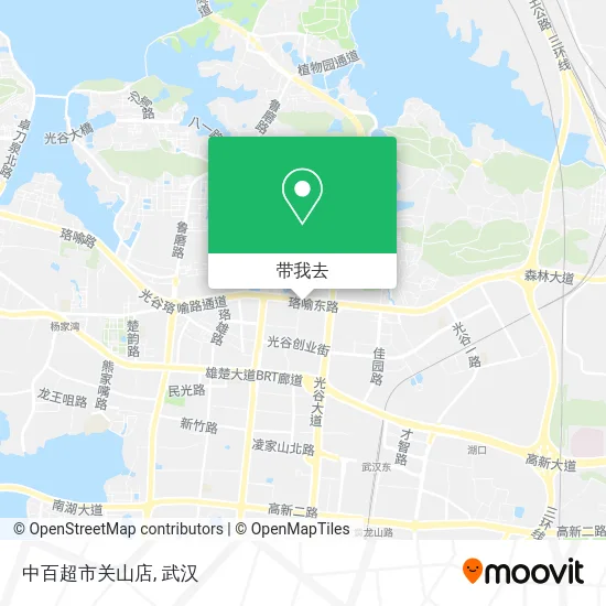 中百超市关山店地图