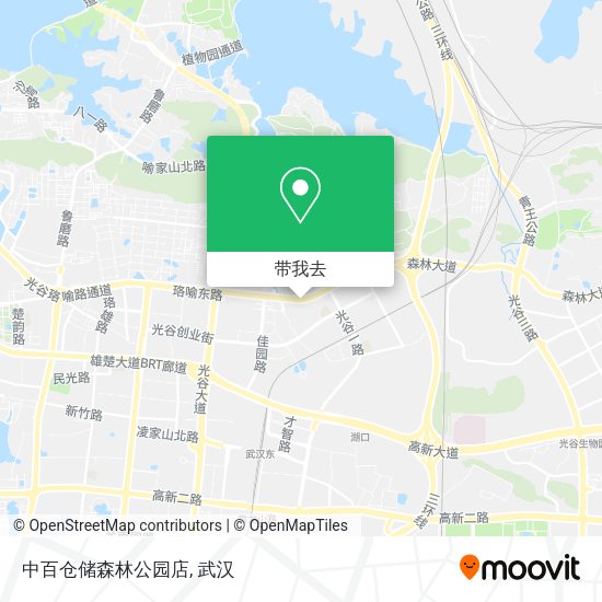 中百仓储森林公园店地图
