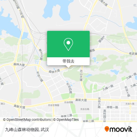 九峰山森林动物园地图