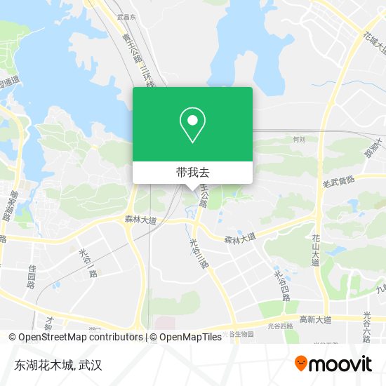 东湖花木城地图