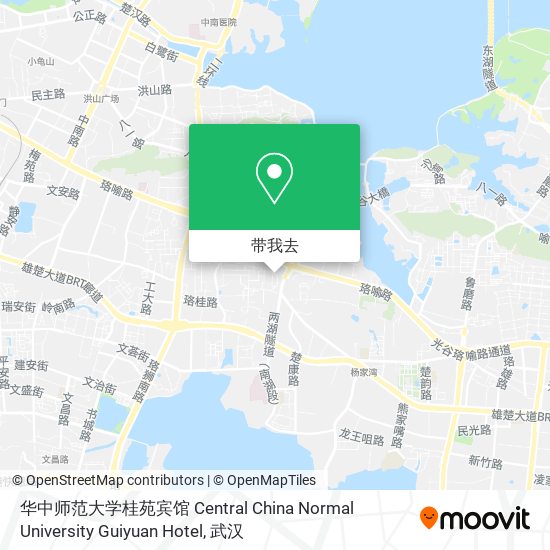 华中师范大学桂苑宾馆 Central China Normal University Guiyuan Hotel地图