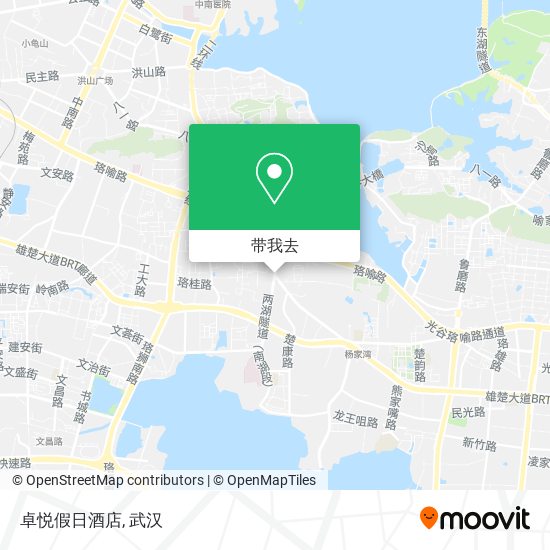卓悦假日酒店地图
