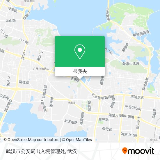武汉市公安局出入境管理处地图
