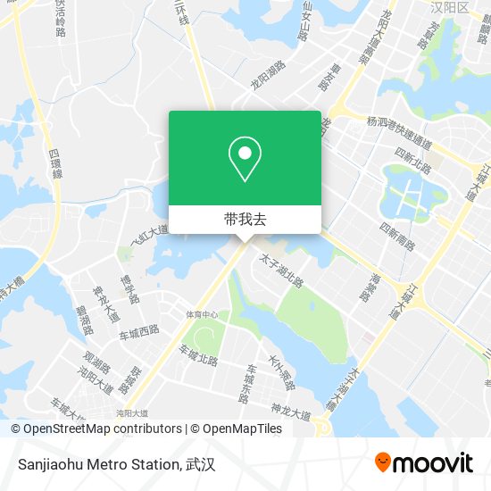 Sanjiaohu Metro Station地图