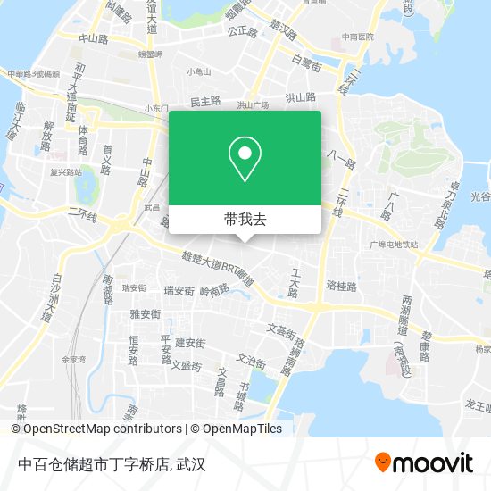 中百仓储超市丁字桥店地图