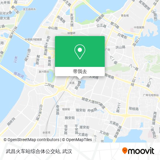 武昌火车站综合体公交站地图