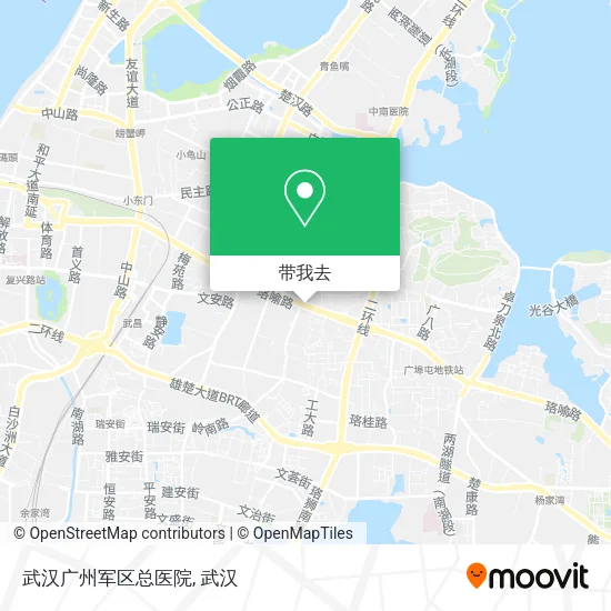 武汉广州军区总医院地图