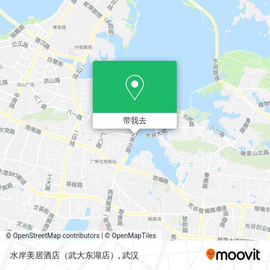 水岸美居酒店（武大东湖店）地图