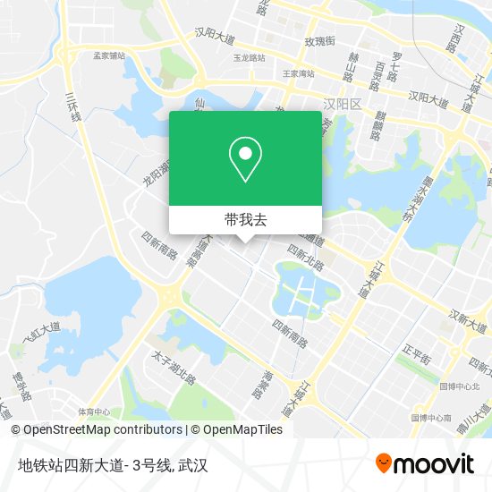 地铁站四新大道- 3号线地图