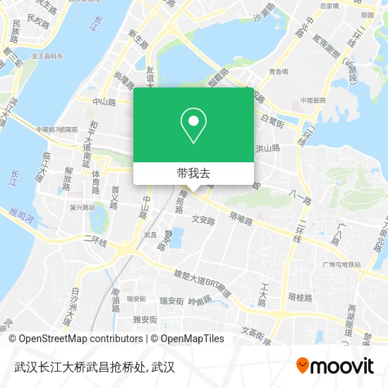 武汉长江大桥武昌抢桥处地图