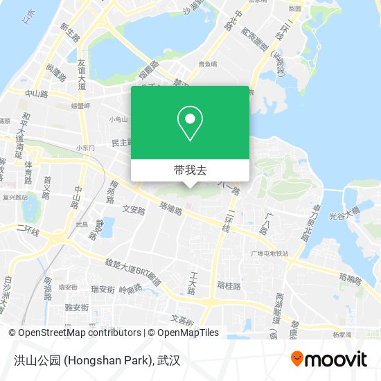 洪山公园 (Hongshan Park)地图