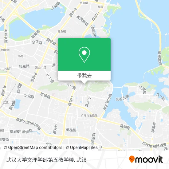 武汉大学文理学部第五教学楼地图