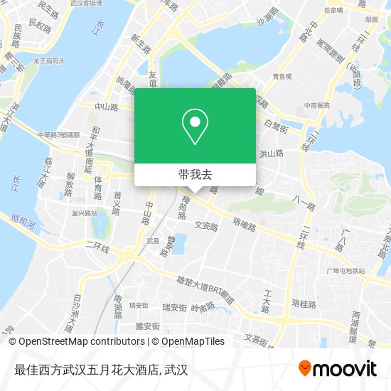 最佳西方武汉五月花大酒店地图